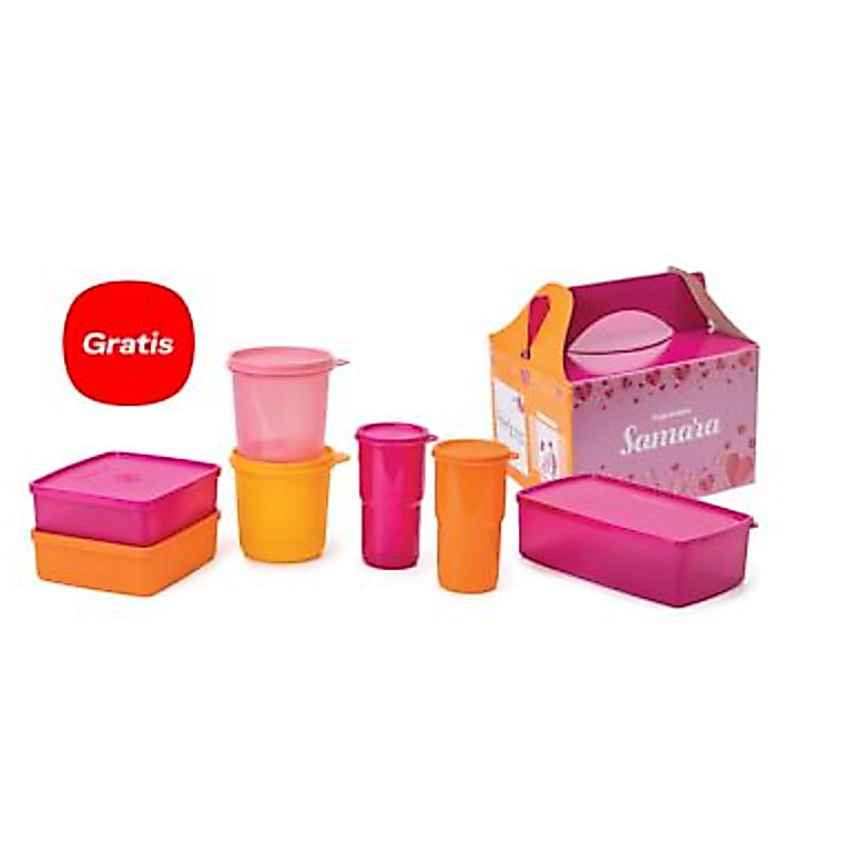 Samara Collection Set / Paket Tempat Makan Lengkap Tupperware Original Termurah!