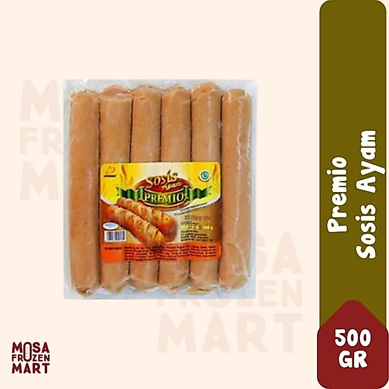 Premio Sosis Bakar 500 G | Sosis Ayam Bakar | Sosis Jumbo
