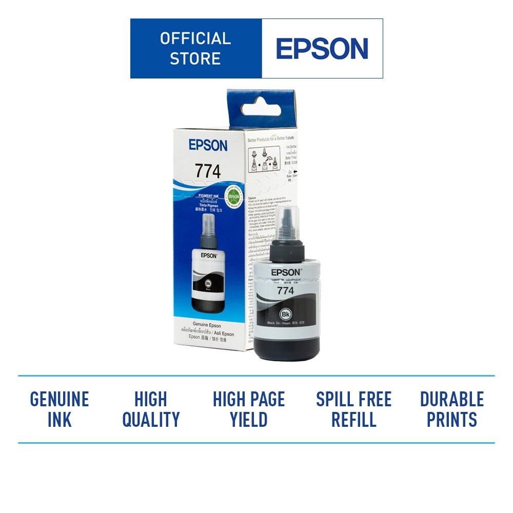Tinta Epson T774 / T7741 - 774 Tinta Epson M series (M100/M200) 140ml (C13T774100)