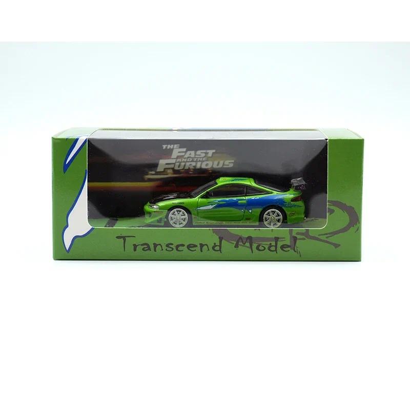 Transcend 1:64 Eclipse D30 Robocar FNF Hijau Diecast Diorama Model Mobil Koleksi Mainan