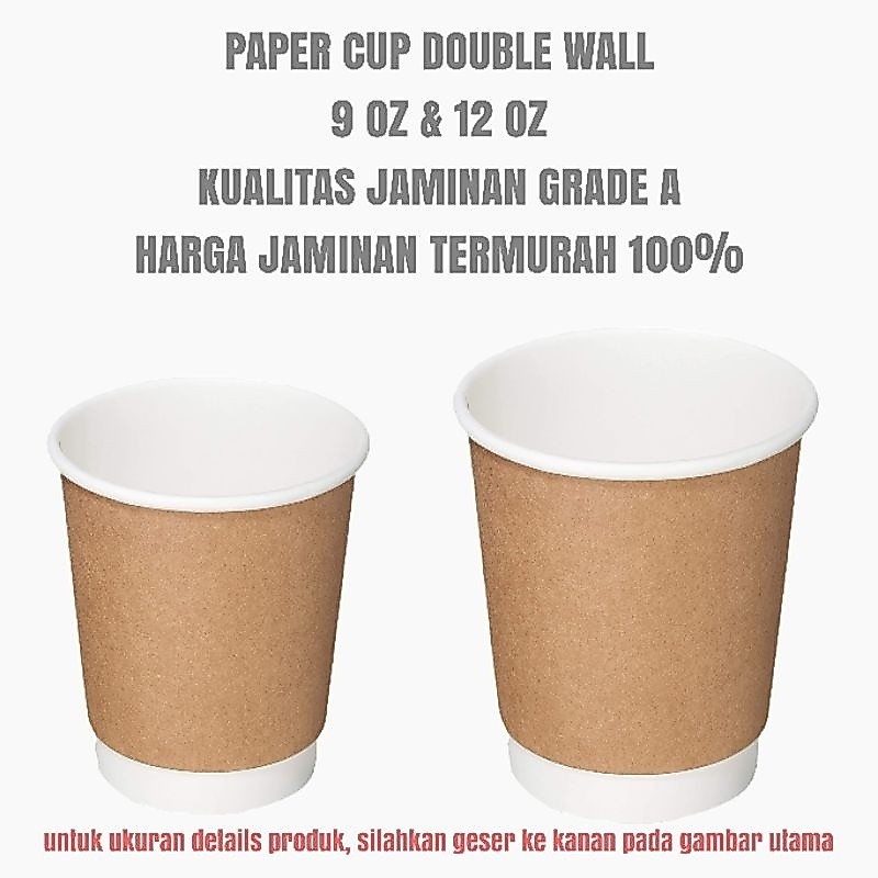 PAPER CUP DOUBLE WALL TERMURAH