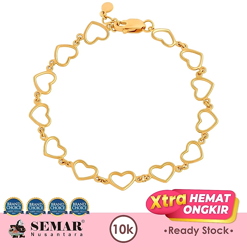 Gelang Emas Loveita Bracelet Gold 10K Semar Nusantara