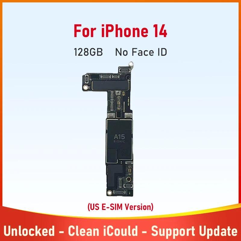 Free iCloud Motherboard for iPhone 14 Unlocked Mainboard With Face ID 128g 256g Logic Board Physical