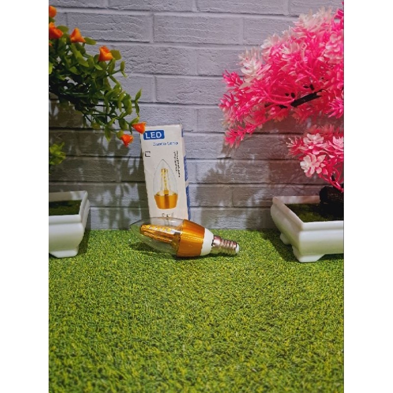 lampu LED lilin E14 fiting kecil kuning skylite