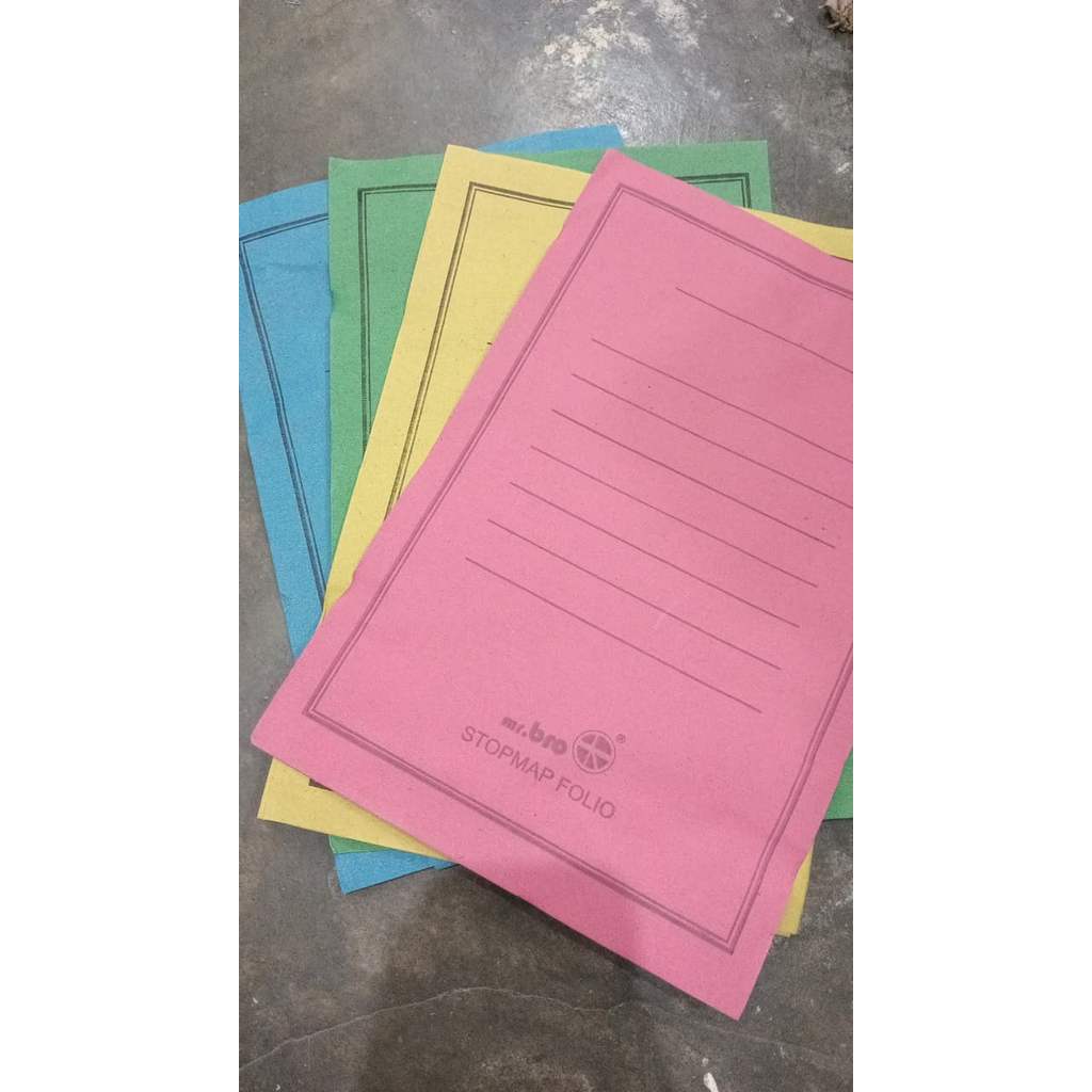 *AJS* STOPMAP FOLIO WARNA WARNI/MAP FOLIO COLOURFUL/STOPMAP KERTAS FOLIO COLOUR