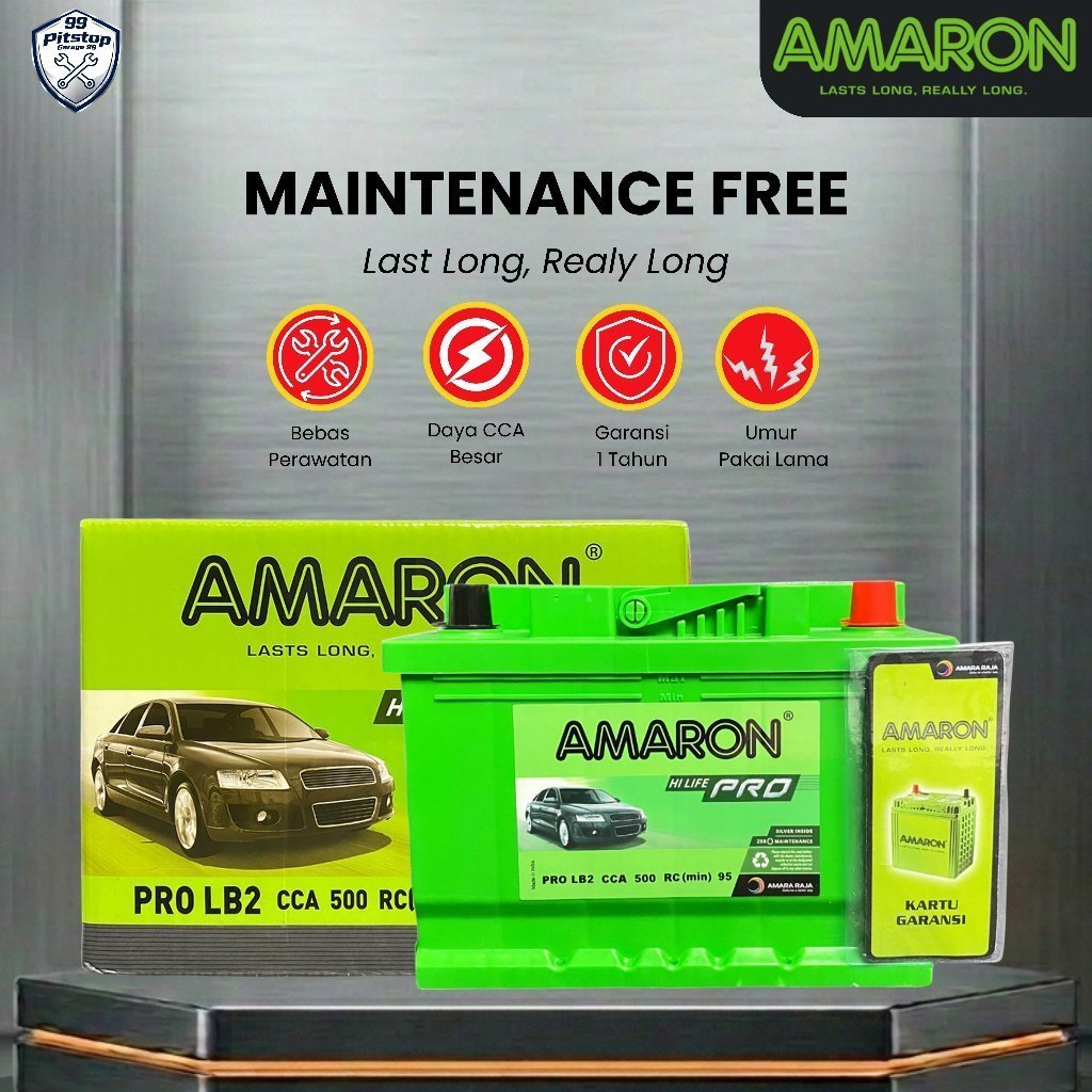 Amaron Hi Life Pro Aki Mobil MINI Clubman DIN 66 / 555-59 - 12V / 66Ah Aki Kering