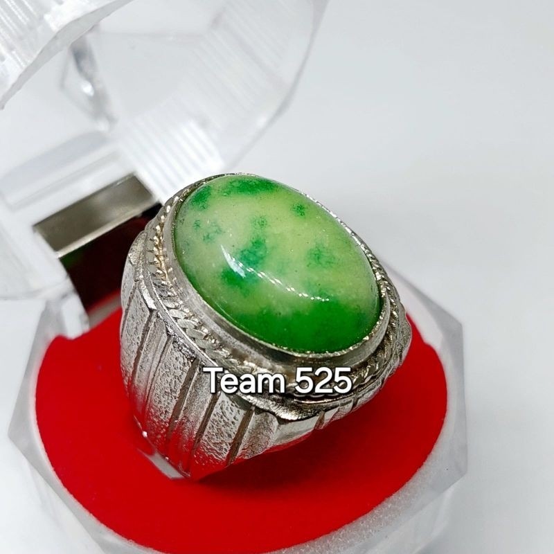 CINCIN GIOK HIJAU / GIOK HIJAU KEMBANG / GIOK HIJAU TOTOL CHINA BURMA