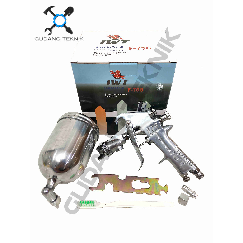 Ablez (IWT SAGOLA) Spray Gun Cat Tabung Atas Bawah F75G F75S IWT SAGOLA / Alat Semprotan Semprotan C
