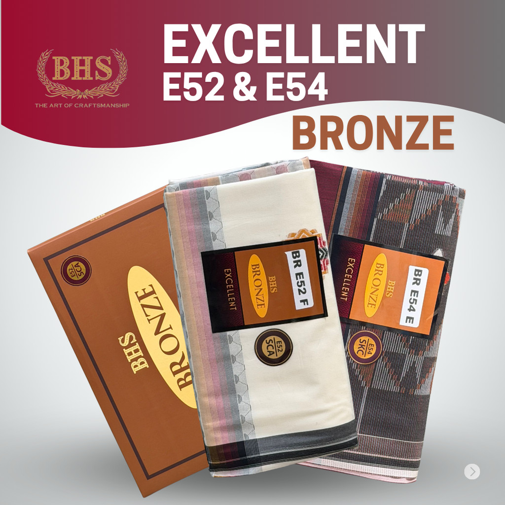 KODE E52 & E54 BHS EXCELLENT Grade BRONZE dengan bahan Full Mercerized, karakter premium mirip denga