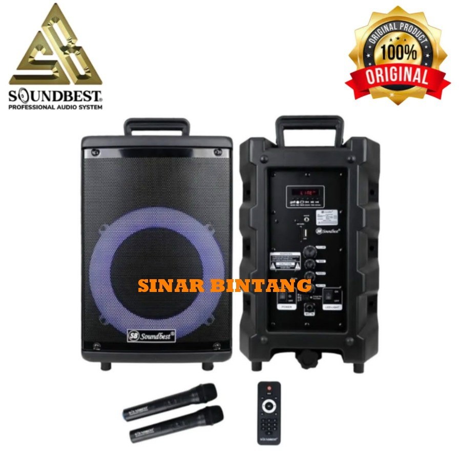 BISA COD Speaker Portable Meeting SOUNDBEST FT8 EVOLUTION - 8 Inch Bluetooth USB SOUNDBEST FT 8 / FT