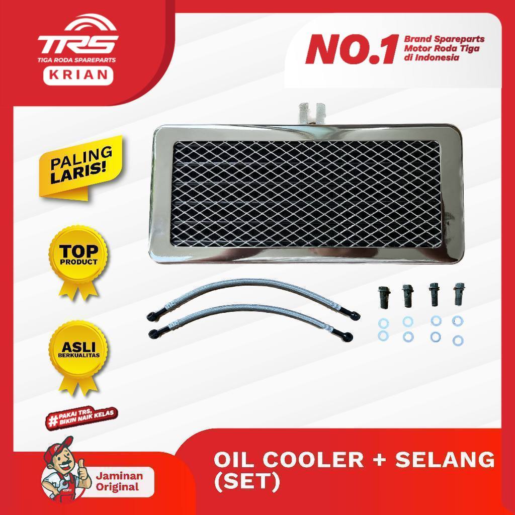 TRS Oil Cooler Set Tossa Hercules Viar Tipe Non Radiator Spareparts Original TRS KRIAN