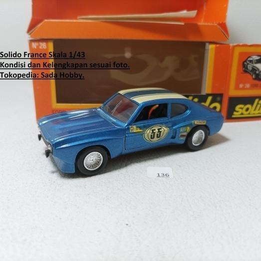 Diecast Vintage Solido 1/43 Ford Capri Rallye Made in France