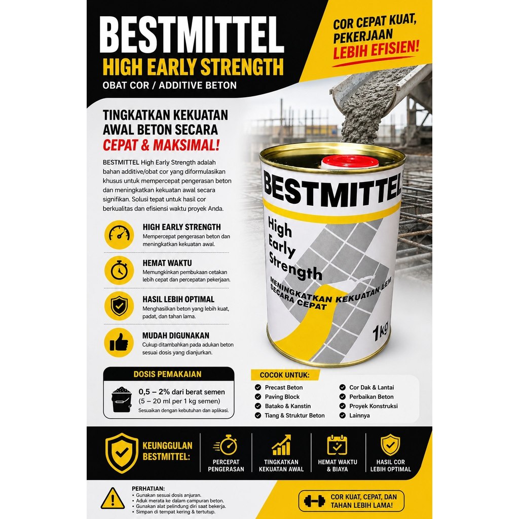 LEM PENGUAT BETON 1 KG OBAT COR BETON PENGERAS COR SEMEN BESTMITTEL