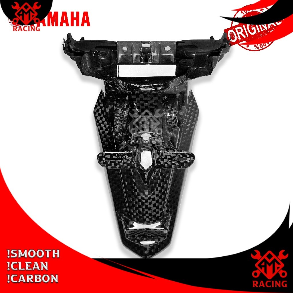 CARBON KEVLAR - Spakbor Belakang NMAX New Original Carbon Kevlar