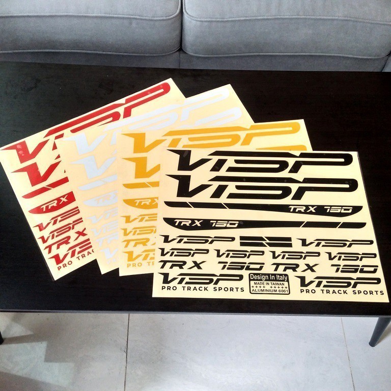 Cutting Sticker Visp Trx790 Variasi Sepeda Sticker Frame Aksesoris Body Style Lipat Keren Decal Stri