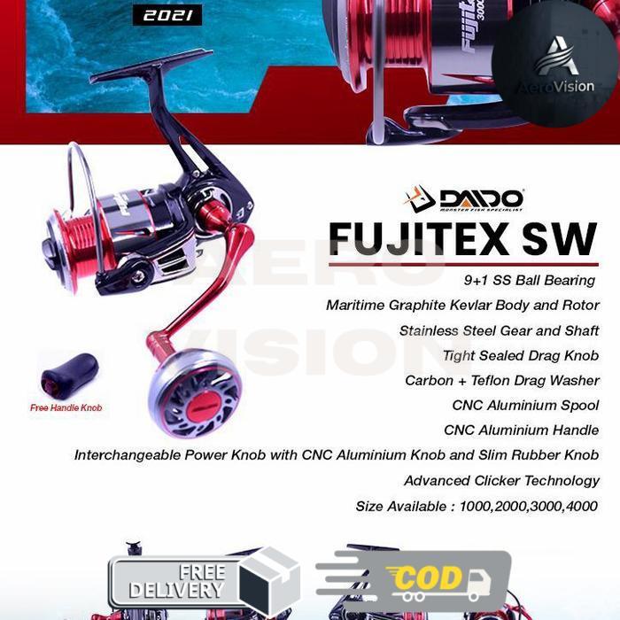 Reel Fujitex SW 1000 2000 4000 Power Handle Bonus Knob - 1000