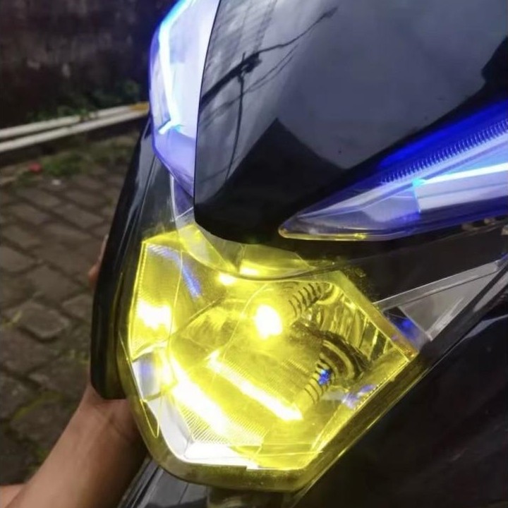 BEST DEALS Lampu Led Laser H6 BA20D 2WARNA BHOLAM LAMPU UTAMA MOTOR LED LASER H6 BA20D