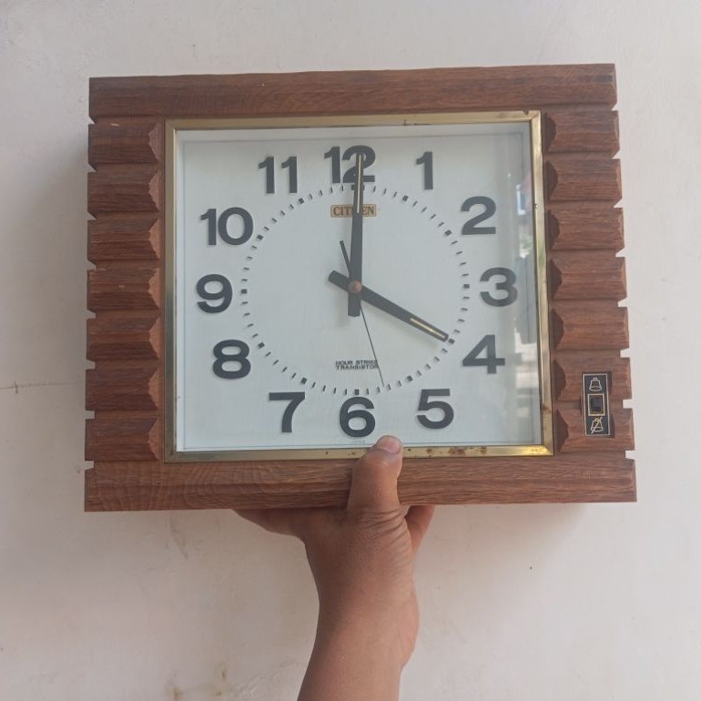 jam dinding jadul kuno citizen japan
