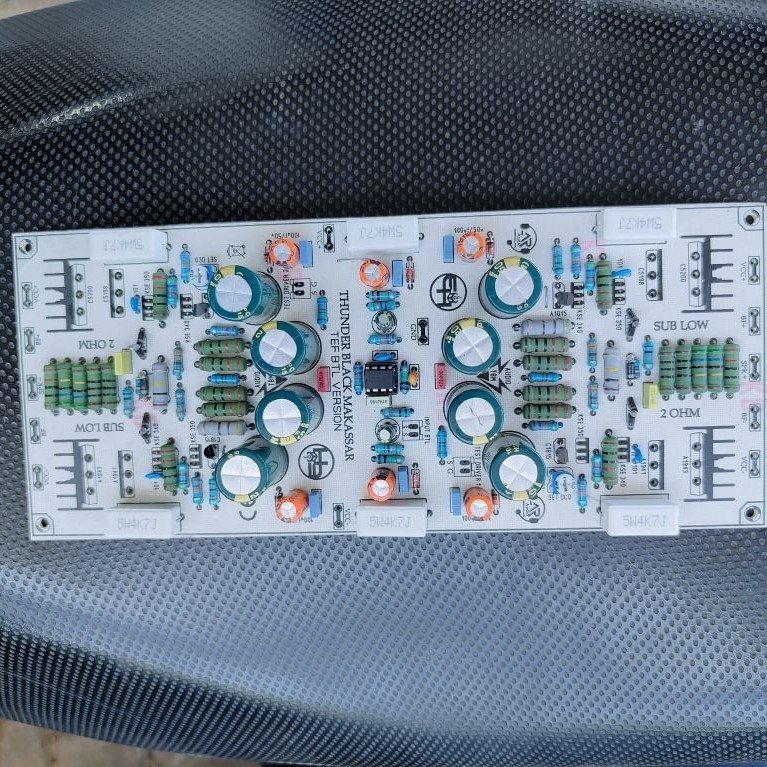 PCB tbm 2 ohm BTL ples komponen tanpa transistor