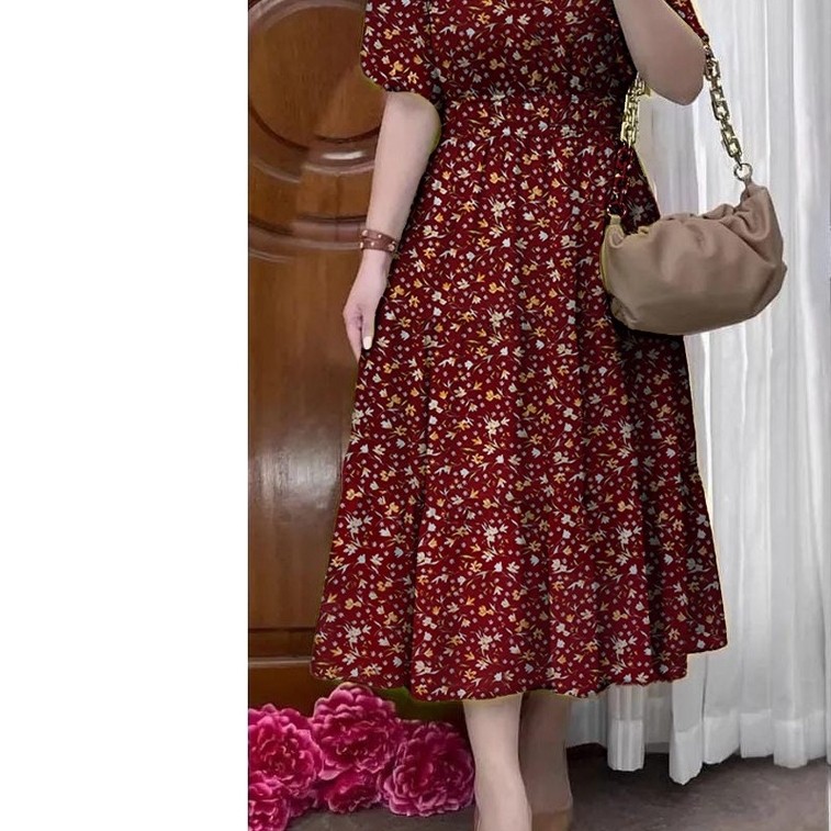Pakaian Gereja Dris Cewek Dress Selutut 2026 Midi Dres Korean Style Baju Busui Dwres Premium Bj Mini