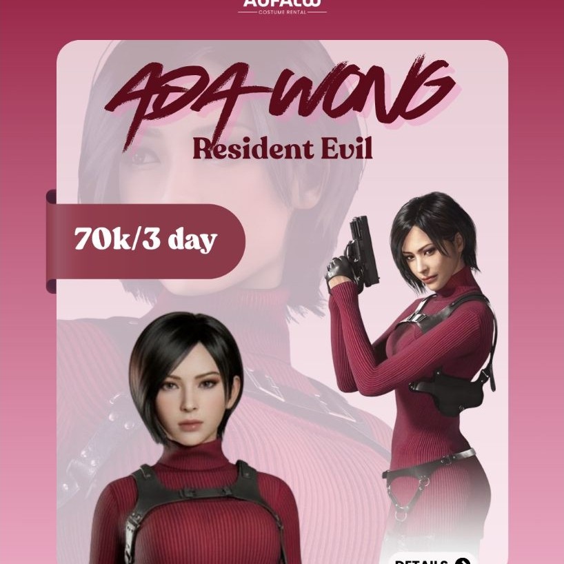 Rental Costume Ada Wong Size M-L (WAJIB BACA DESKRIPSI)
