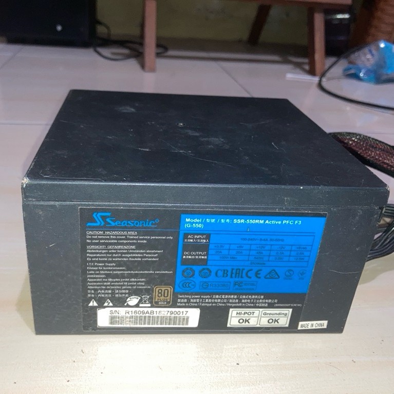 psu seasonic 550w 80+ gold