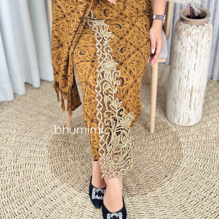 Kamen set batik kerawang payet/premium/bhumimi