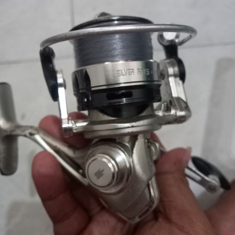reel tridentech silver rays light SRL 3000 putaran halus minus sebagian cat ngelupas dan dos tidak a