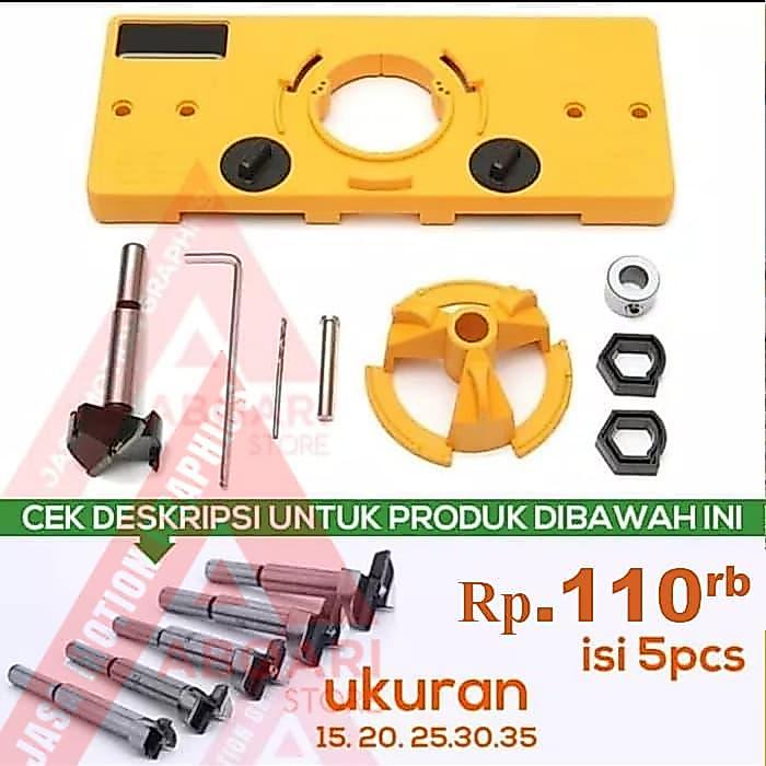 Terlaris Hinge Jig Bor Engsel Sendok / Drill Guide / Panel Pintu