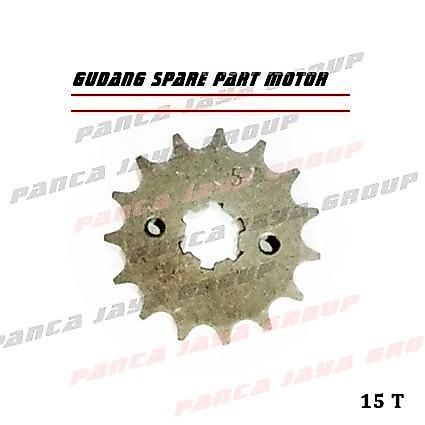 GEAR DEPAN 428 15 T KANZEN K CROSS PESONA SPECTRA SCUDETTO TAURUS PREMIUM