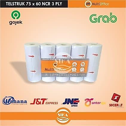 Kertas Kasir 75 x 60 NCR 3 Ply MULTIOFFICE / Telstruk NCR 3 Ply