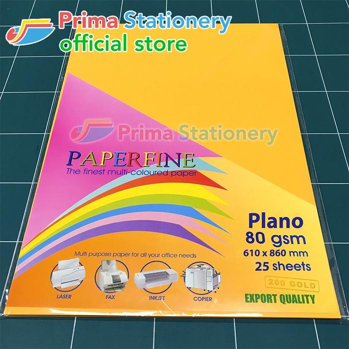 Kertas HVS Warna Paperfine Plano Warna Tua - Gold