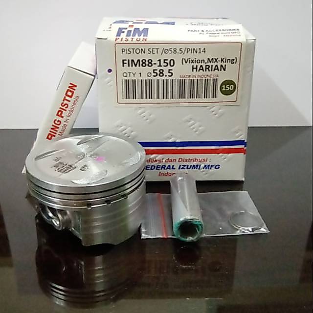 Piston set FIM 88 Original 100% Mx king Vixion 150 R15 Old Diameter 57 57,5 58 58,5 59 59,5 60 Pen 1