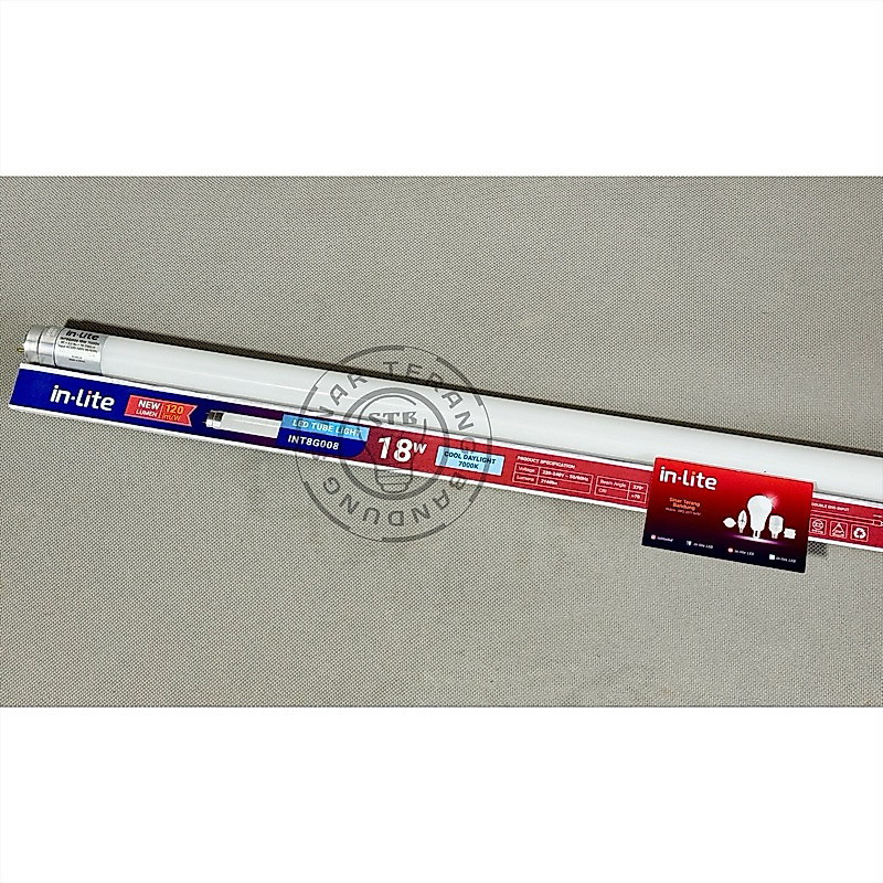 LAMPU LED INLITE TL TUBE LIGHT NEON T8 18W 18 WATT 120CM - INT8G008