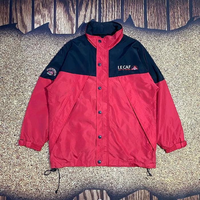 jaket gunung outdoor LECAF hoodie bisa di lipat pinggang karet jaket multi colour kombinasi warna me