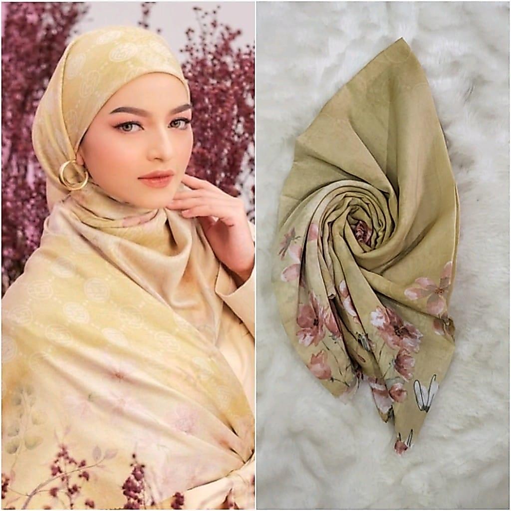 VOAL MOTIF PREMIUM LC ♥ Jilbab segi empat ♥ Farsya Adeeva ♥ DeEnay kw ♥ Hijab Voal motif Laser Cut
