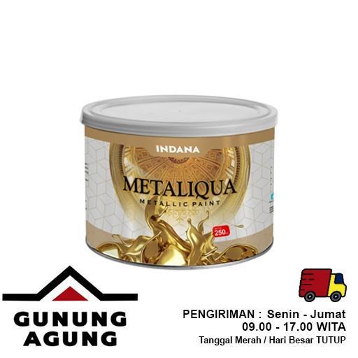 Cat Prada Metaliqua 250 cc - Cat Dekoratif Metalik Emas Indana
