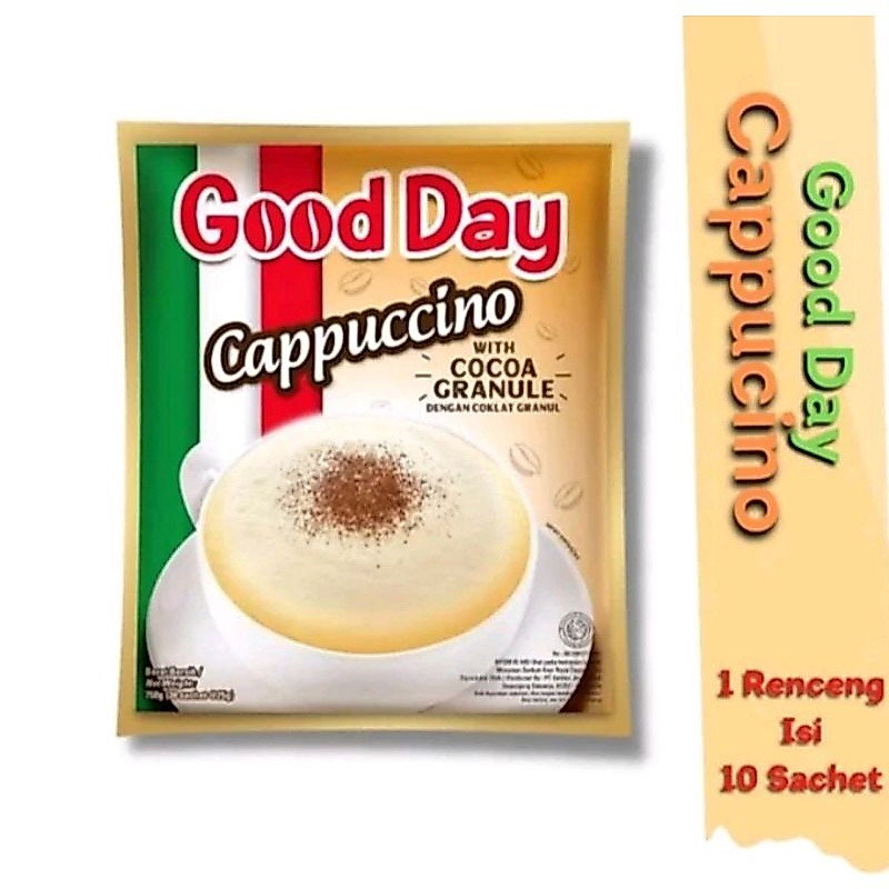 Good day cappucino kopi good day isi 10 per pack atw rencengan