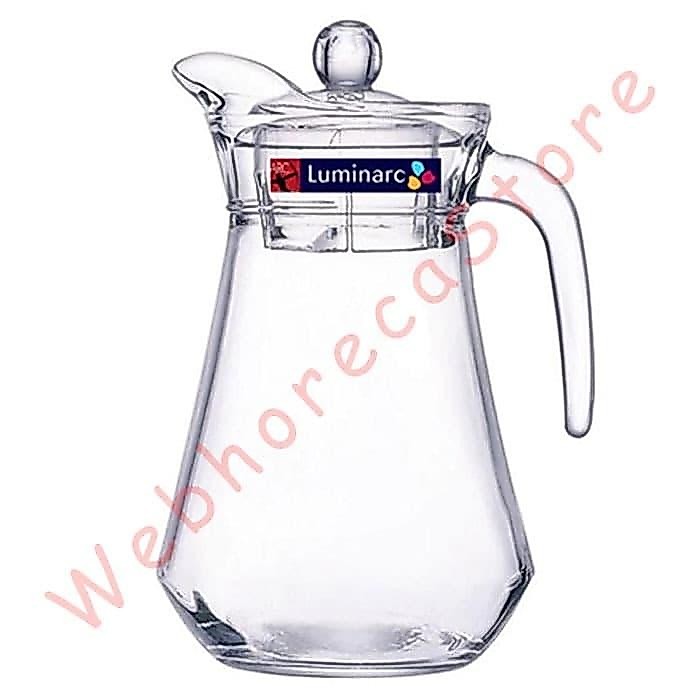 Luminarc Arc Water Jug 1.3L / Eskan Pitcher Kaca 1300ml Tutup