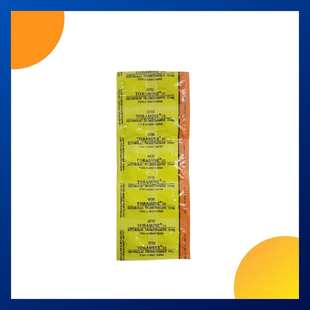 TORAMINE 10 MG 1 STRIP @ 10 TABLET SALUT SELAPUT