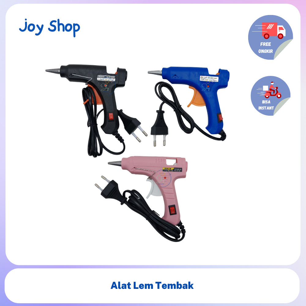 Alat Lem Tembak Listrik Pink Lucu 20Watt