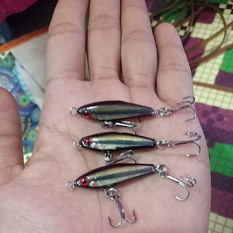 1pcs Lure swimmer hampala umpan pancing minow sinking alat pancing ikan perlengkapan pancing