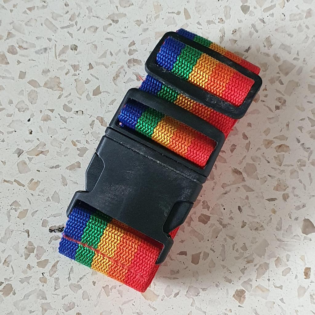 sabuk koper luggage strap belt colorful bekas preloved second