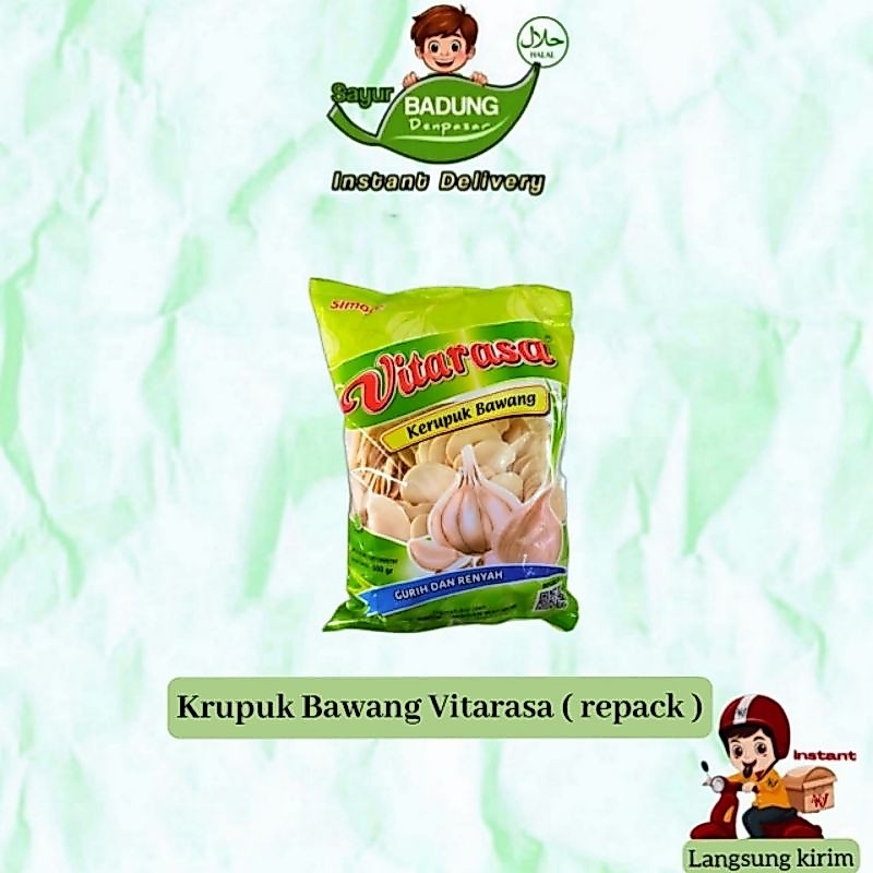 Krupuk Bawang vitarasa ( repack) _ Badung