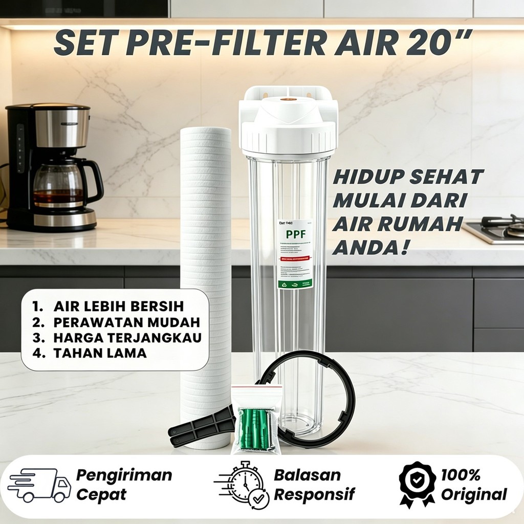 HOUSING FILTER AIR  20" + Filter PPF 5 Micron
