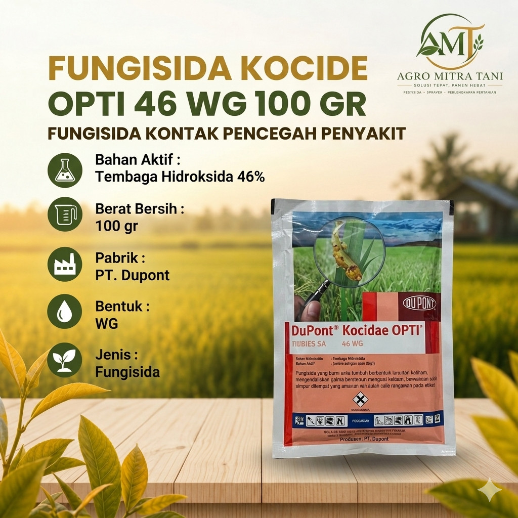 FUNGISIDA KOCIDE OPTI 46 WG 100 GR