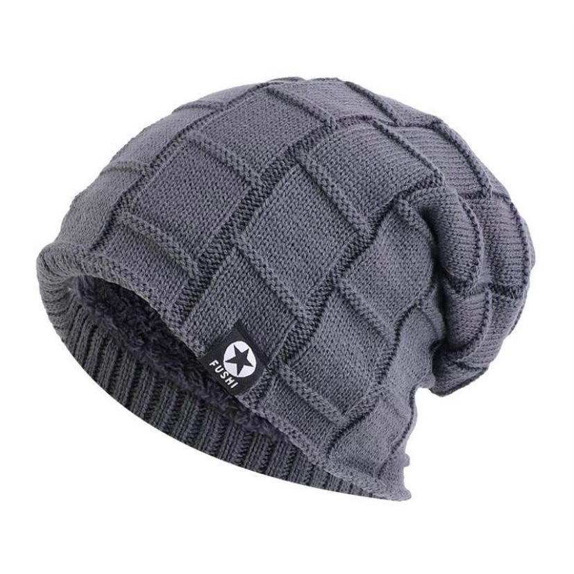 Topi Kupluk Rajut Topi Pria Beanie Hat Dewasa Rajut Tebal Import