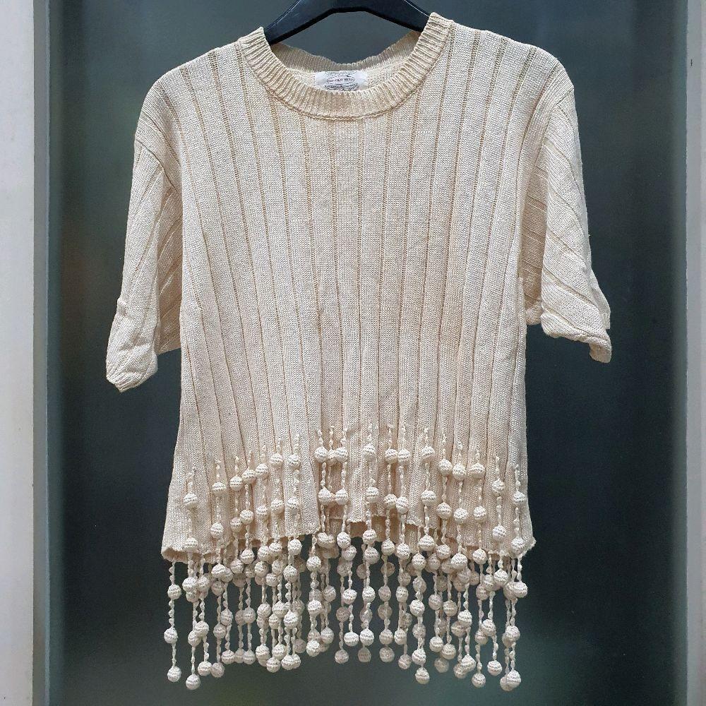 AK baju rajut rumbai wanita preloved second prelove atasan cewek Knitwear