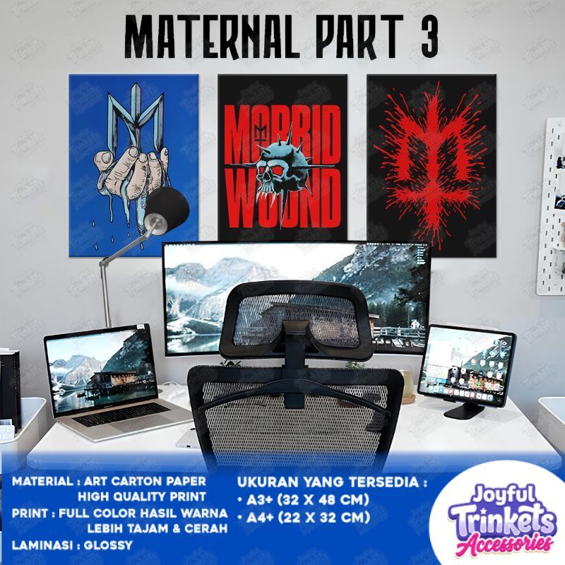 (Part 3) Poster Brand MATERNAL DISASTER - Wallpaper Poster Dinding Aesthetic - Dekorasi Kamar Tidur