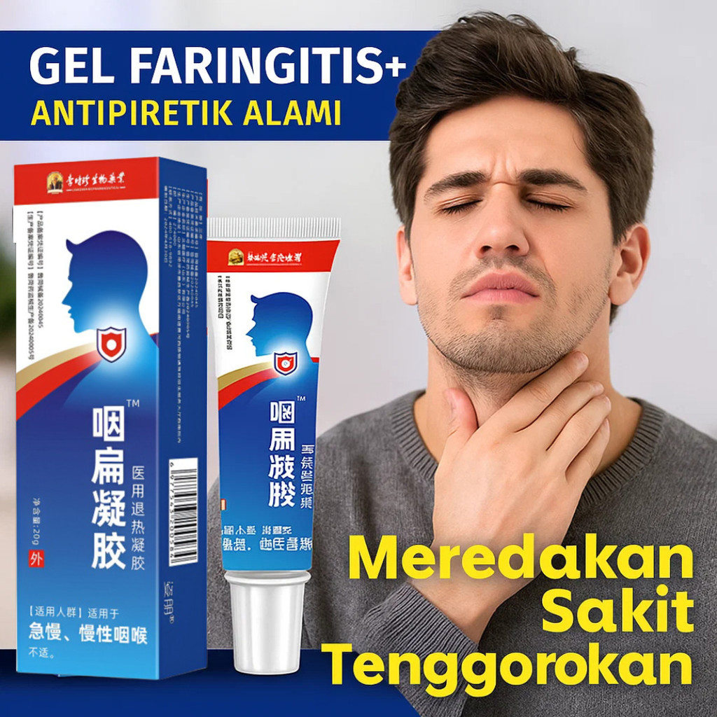 [Beli 1 Gratis 1] Gel Antipiretik Medis Obat Radang Tenggorokan / Gel Antibiotik Alami Untuk Radang 